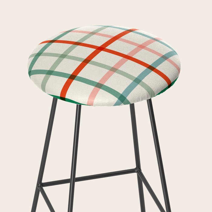 Simple Check - festive Stool Gallery Image 2