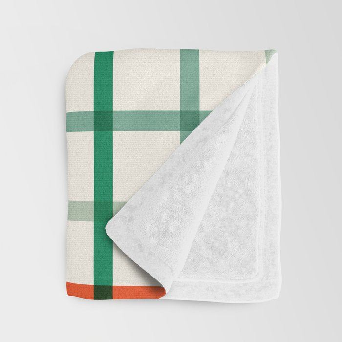 Simple Check - festive Throw Blanket Gallery Image 3