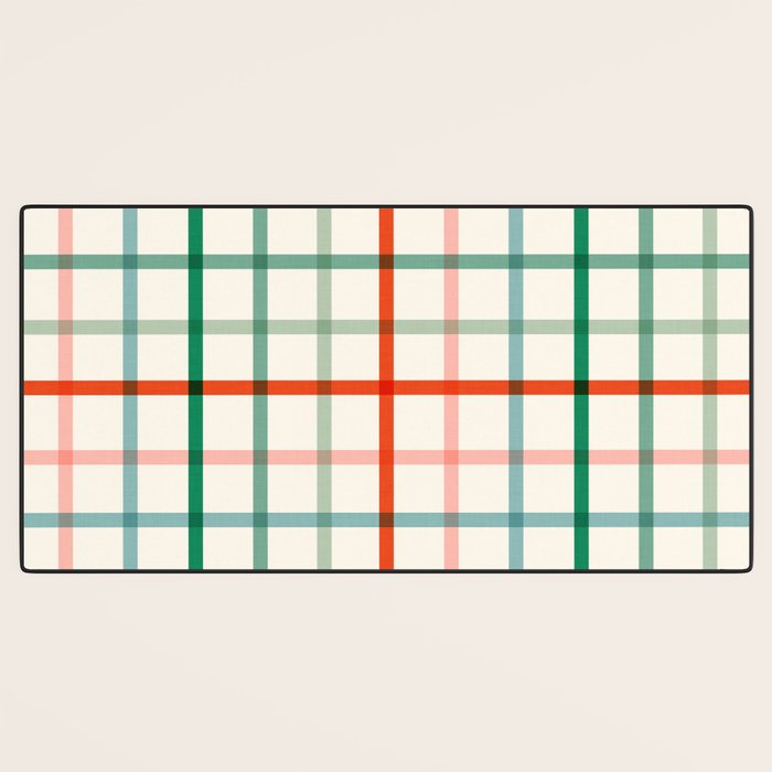 Simple Check - festive Desk Mat Gallery Image 3
