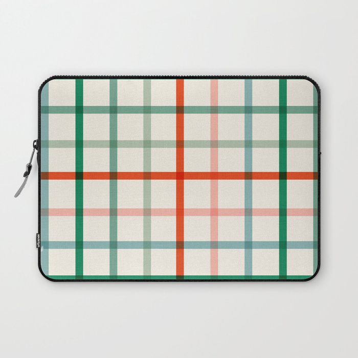 Simple Check - festive Laptop Sleeve Gallery Image 1