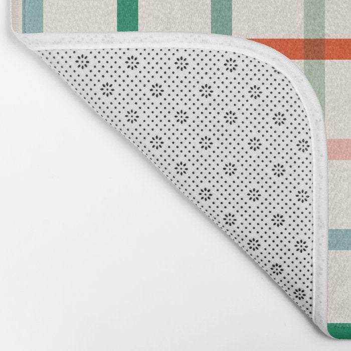 Simple Check - festive Bath Mat Gallery Image 2