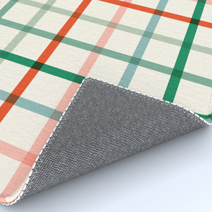 Simple Check - festive Rug Gallery Image 4