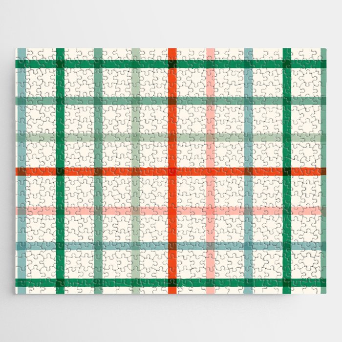 Simple Check - festive Jigsaw Puzzle Gallery Image 1