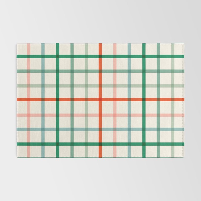 Simple Check - festive Rug Gallery Image 2