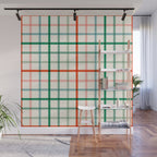 Simple Check - festive Wall Mural Gallery Image 1