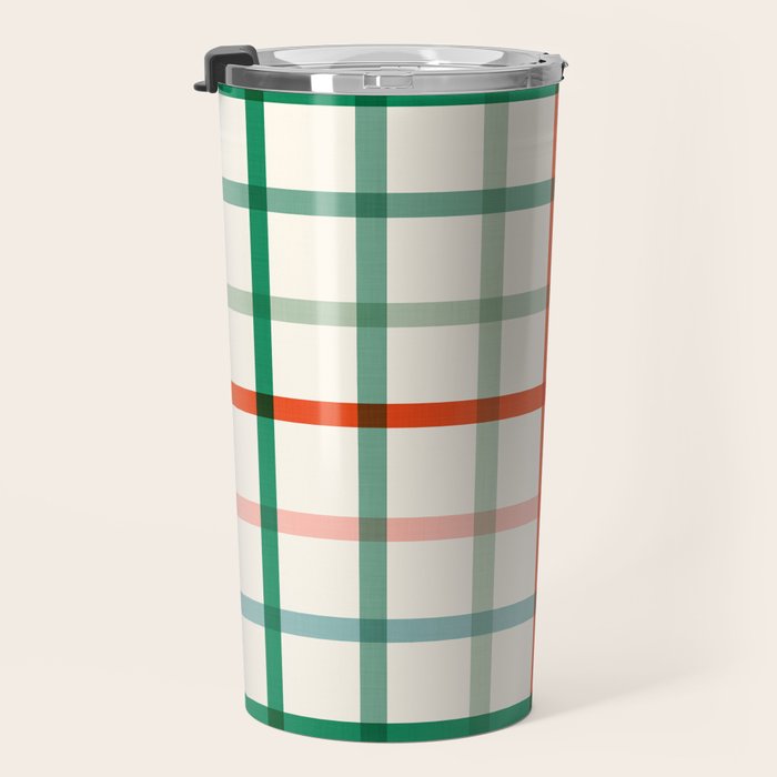 Simple Check - festive Travel Mug Gallery Image 3