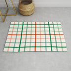 Simple Check - festive Rug Gallery Image 1