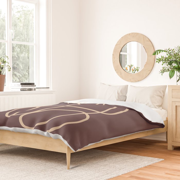 Abstract Line Art Cat 3 Duvet Cover Gallery Image 2