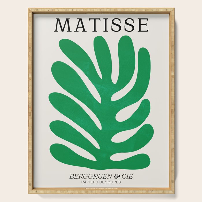 Shamrock: Matisse Color Paper Cutouts 02 Serving Tray Gallery Image 1