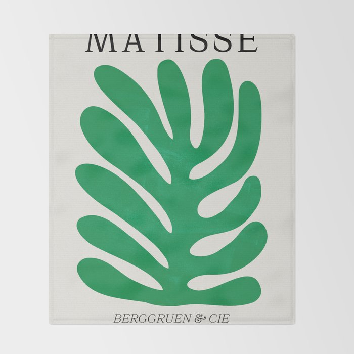 Shamrock: Matisse Color Paper Cutouts 02 Throw Blanket Gallery Image 2