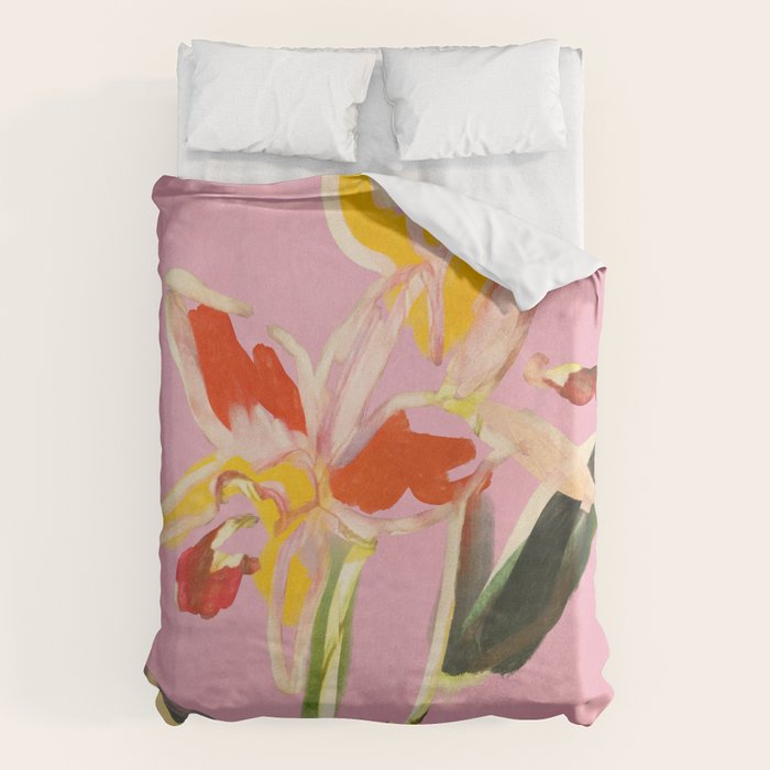 Abstract Minimal Flowers 11 Duvet Cover Gallery Image 1