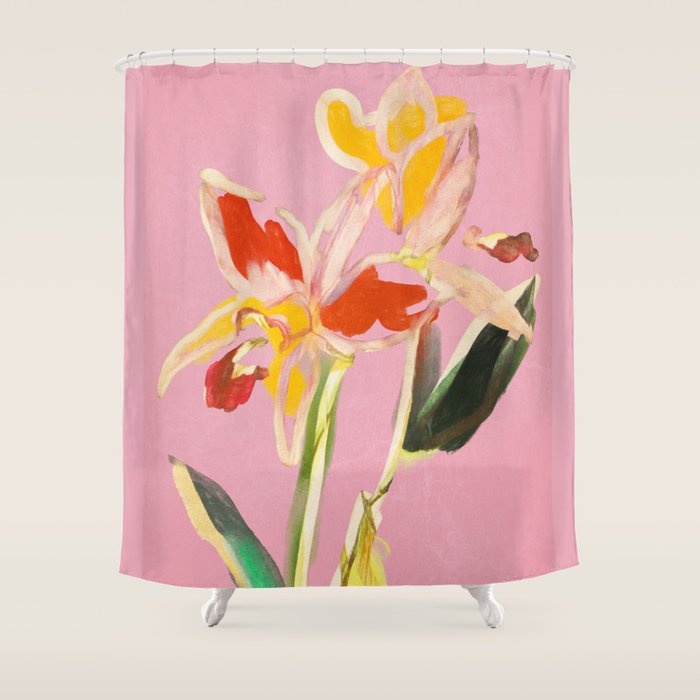 Abstract Minimal Flowers 11 Shower Curtain Gallery Image 1