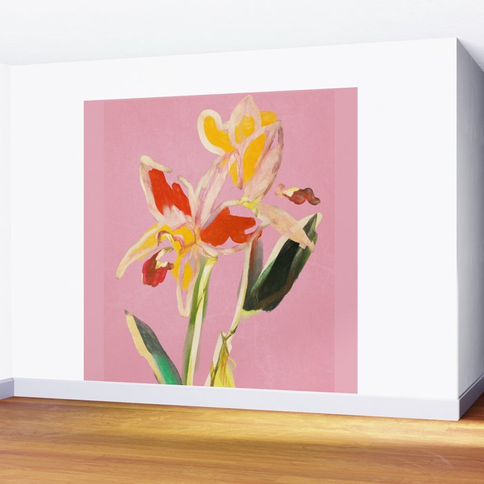 Abstract Minimal Flowers 11 Wall Mural Gallery Image 2