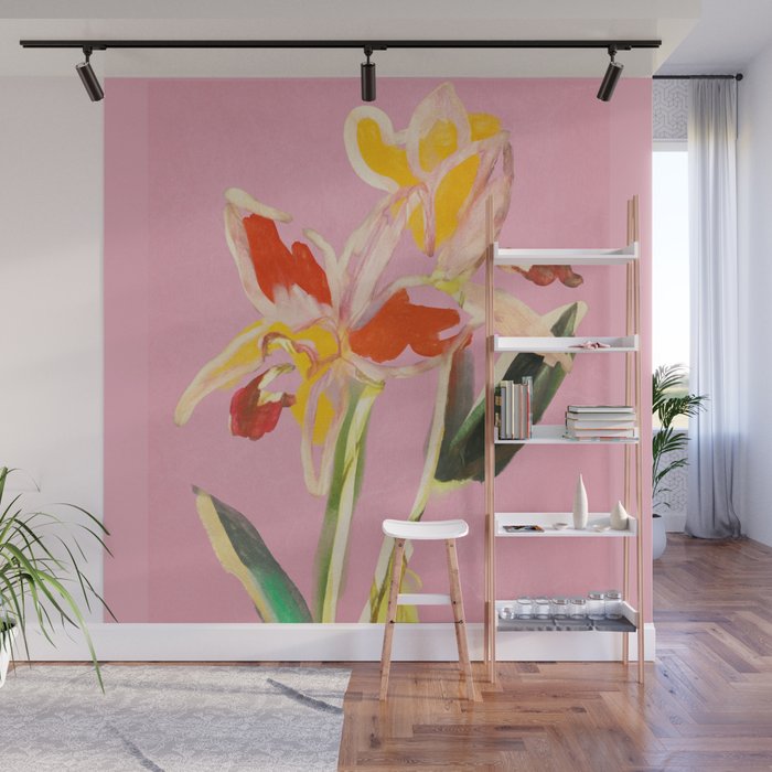 Abstract Minimal Flowers 11 Wall Mural Gallery Image 1