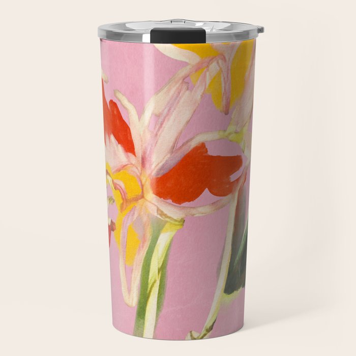 Abstract Minimal Flowers 11 Travel Mug Gallery Image 1
