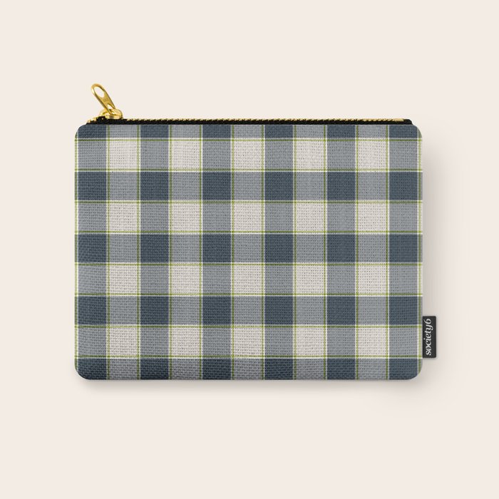 Modern Tartan in Earth Tones Carry All Pouch Gallery Image 1