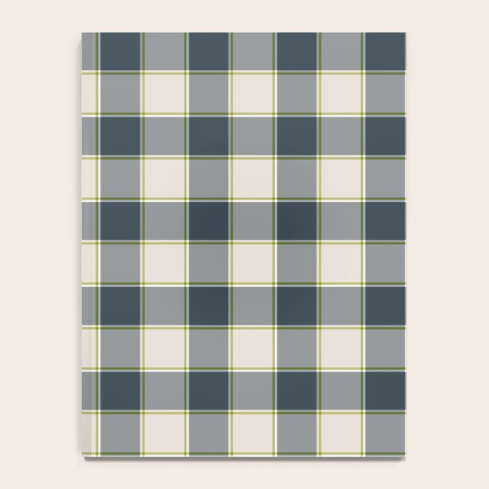 Modern Tartan in Earth Tones Notebook Gallery Image 4