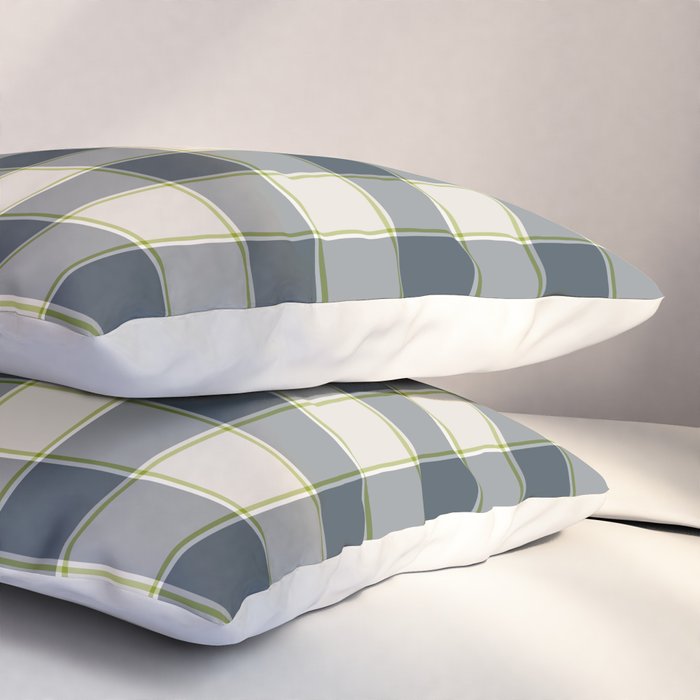 Modern Tartan in Earth Tones Pillow Sham Gallery Image 3