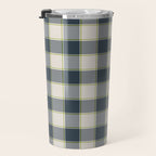 Modern Tartan in Earth Tones Travel Mug Gallery Image 3