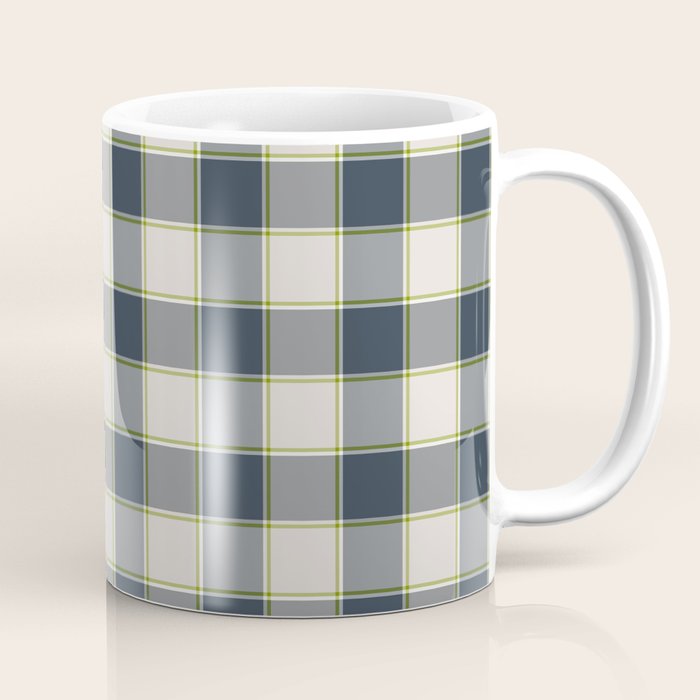 Modern Tartan in Earth Tones Coffee Mug Gallery Image 1