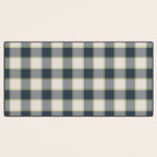Modern Tartan in Earth Tones Desk Mat Gallery Image 3