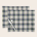 Modern Tartan in Earth Tones Placemat Gallery Image 1