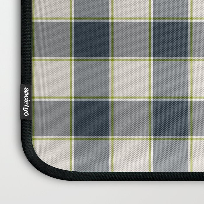Modern Tartan in Earth Tones Laptop Sleeve Gallery Image 3