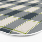 Modern Tartan in Earth Tones Bath Mat Gallery Image 3