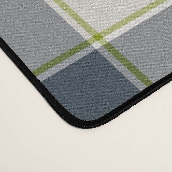Modern Tartan in Earth Tones Desk Mat Gallery Image 4