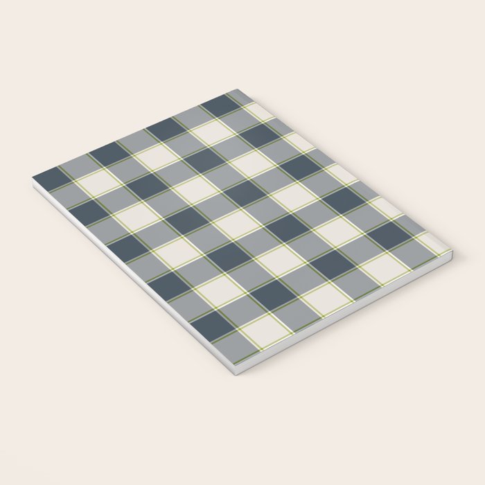 Modern Tartan in Earth Tones Notebook Gallery Image 3