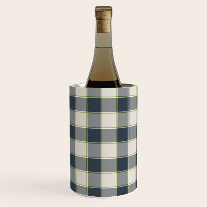 Modern Tartan in Earth Tones Wine Chiller Gallery Image 3