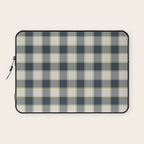 Modern Tartan in Earth Tones Laptop Sleeve Gallery Image 1