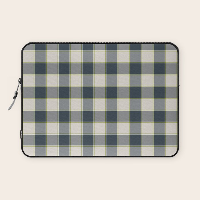 Modern Tartan in Earth Tones Laptop Sleeve Gallery Image 1