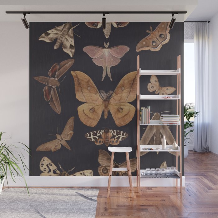 Night butterflies 2 Wall Mural Gallery Image 1