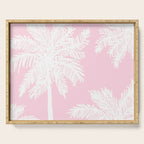 miami pink palms Serving Tray Gallery Image 1