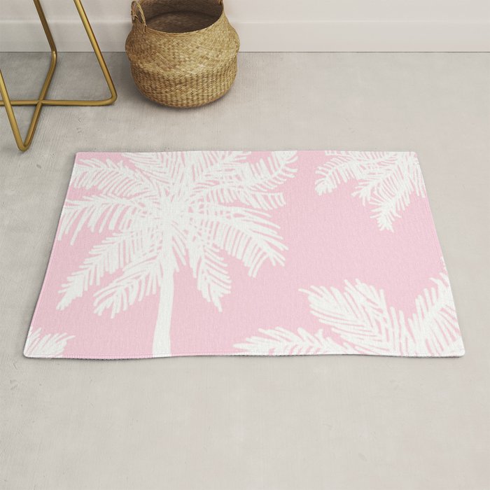 miami pink palms Rug Gallery Image 1