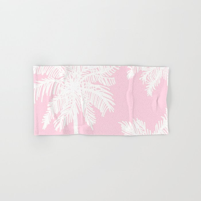 miami pink palms Bath Towel Gallery Image 1