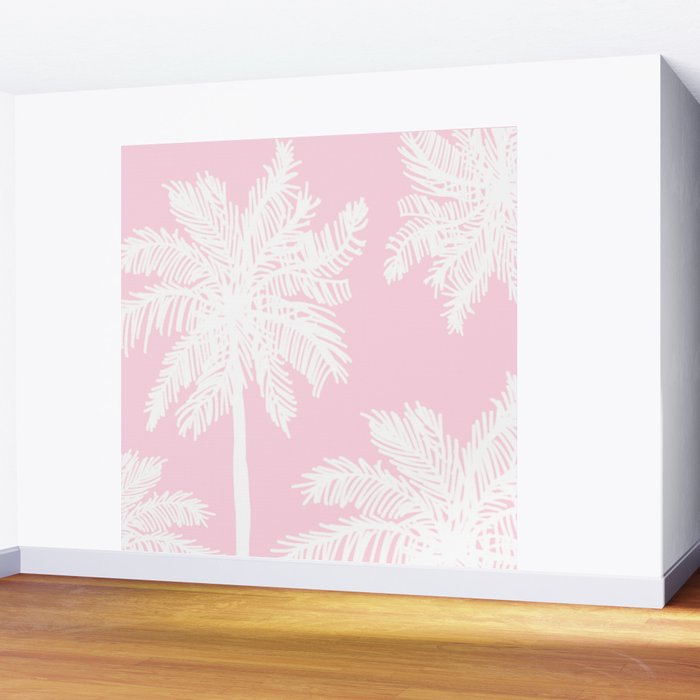 miami pink palms Wall Mural Gallery Image 2