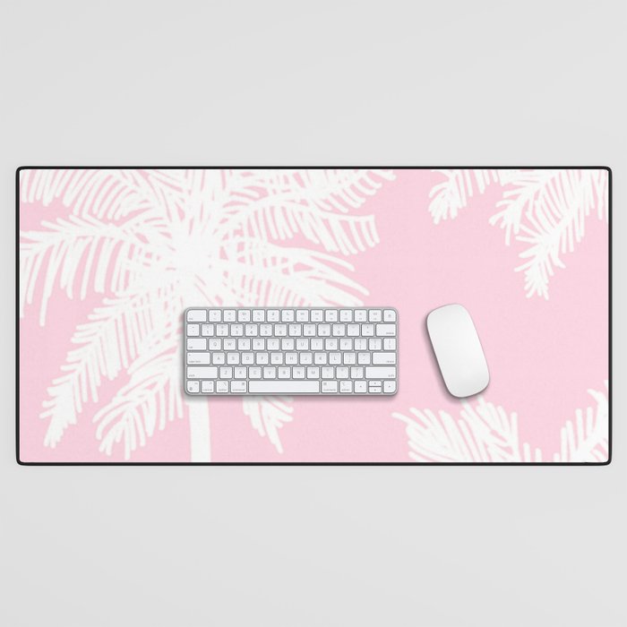 miami pink palms Desk Mat Gallery Image 1