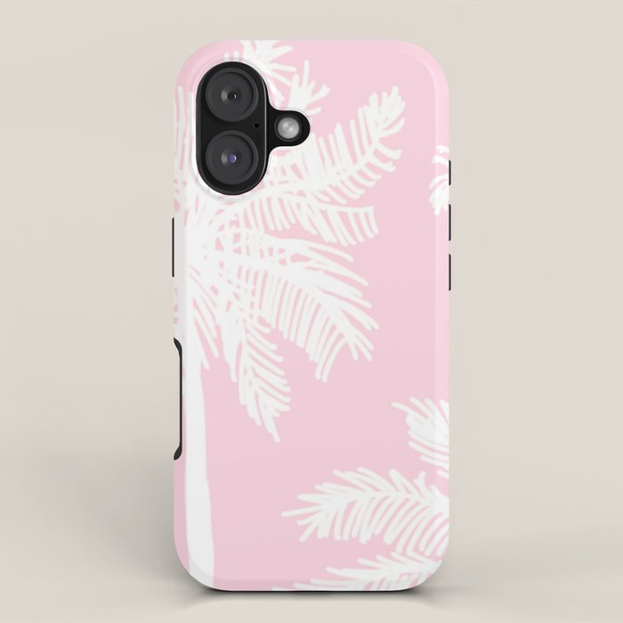 miami pink palms iPhone Case Gallery Image 1