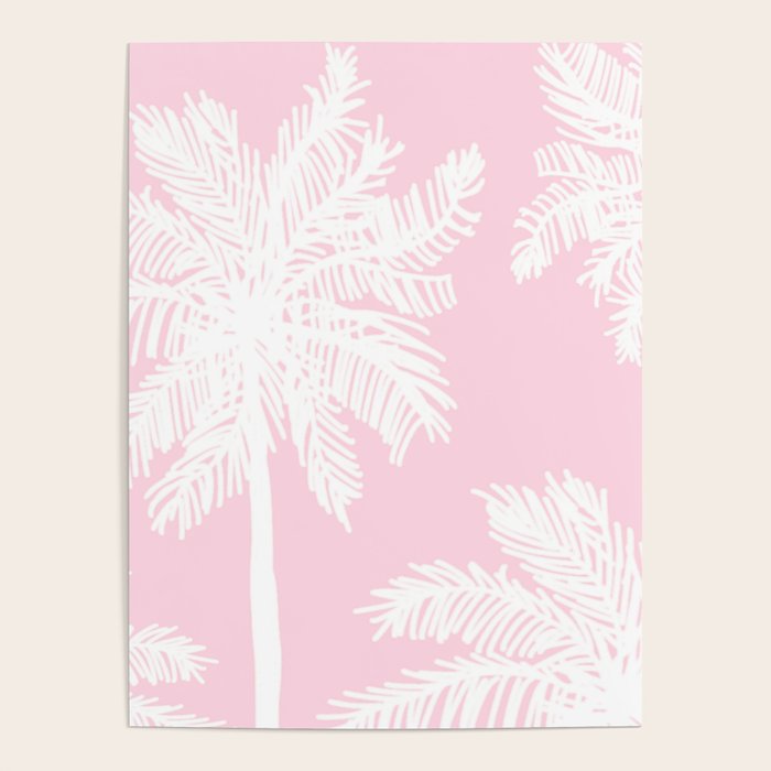 miami pink palms Poster Gallery Image 1