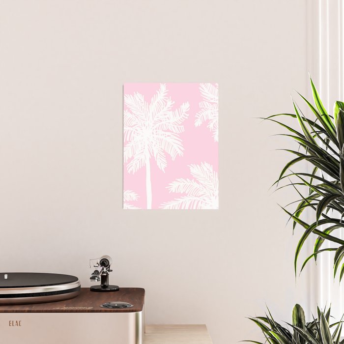 miami pink palms Poster Gallery Image 2