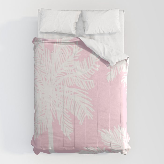miami pink palms Comforter Gallery Image 1