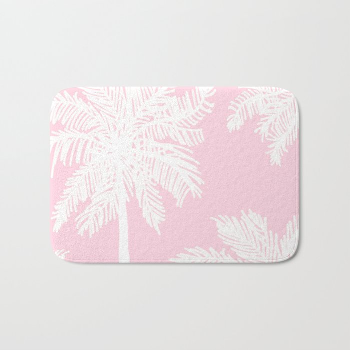 miami pink palms Bath Mat Gallery Image 1