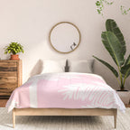 miami pink palms Comforter Gallery Image 3