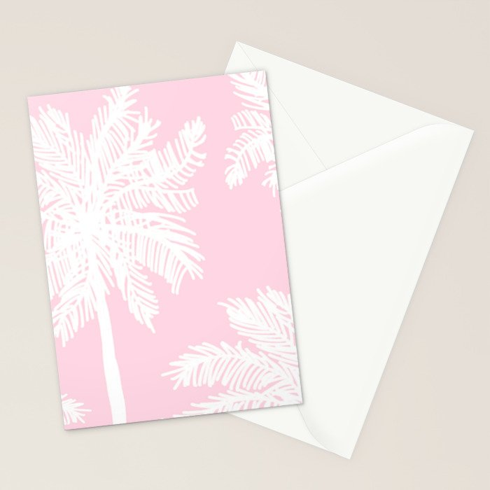miami pink palms Stationery Card Gallery Image 2