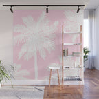 miami pink palms Wall Mural Gallery Image 1