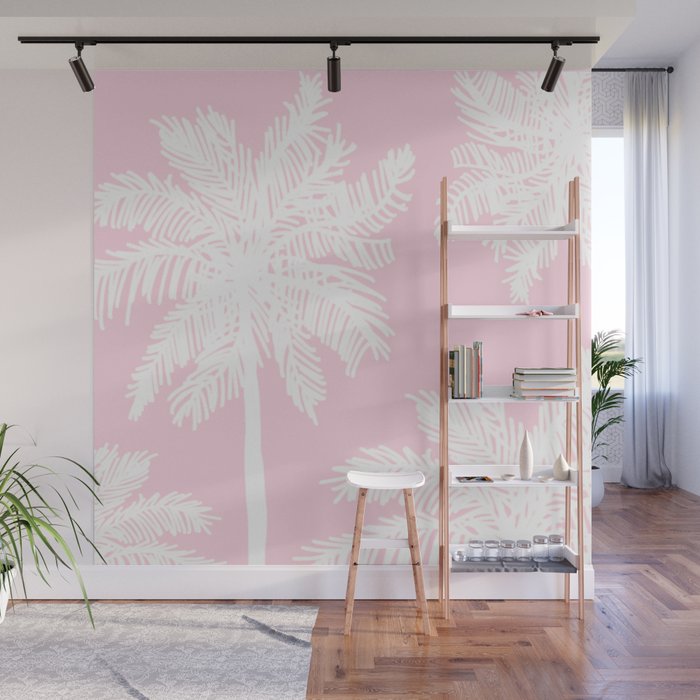 miami pink palms Wall Mural Gallery Image 1