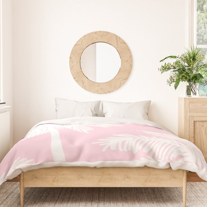 miami pink palms Duvet Cover Gallery Image 3