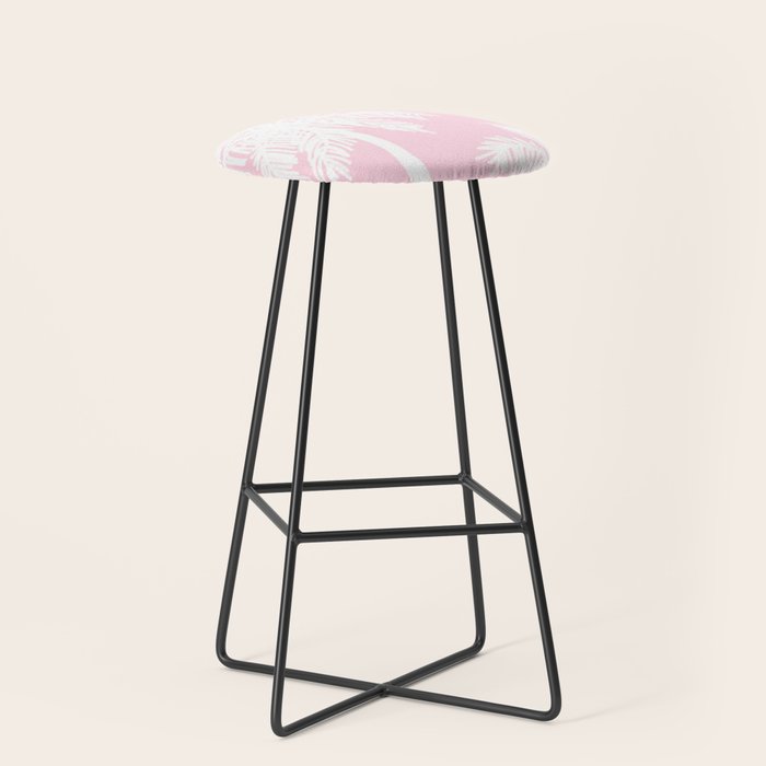 miami pink palms Stool Gallery Image 1